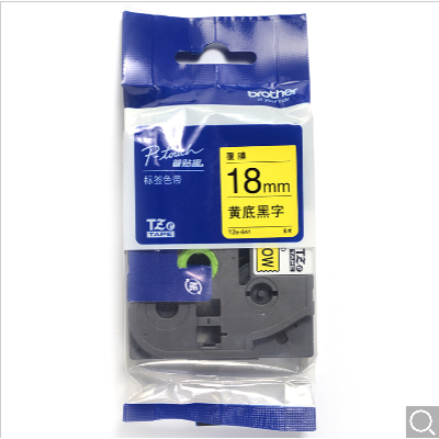 兄弟TZe-641原裝色帶18mm(單位：根)黃底黑字